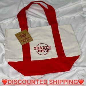 Trader Joe’s Mini Tote Bag- Red